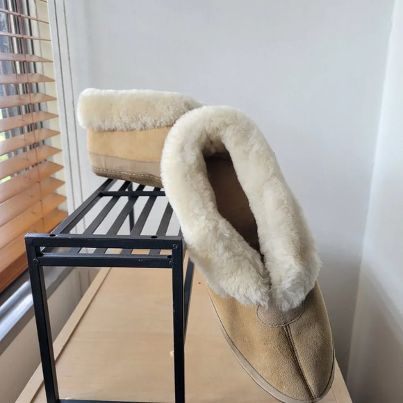 COPY - NWT- 100% GENUINE MEN’S AUSTRALIAN SHEEPSKIN SLIPPERS - (Men’s Size 12) - Picture 6 of 13